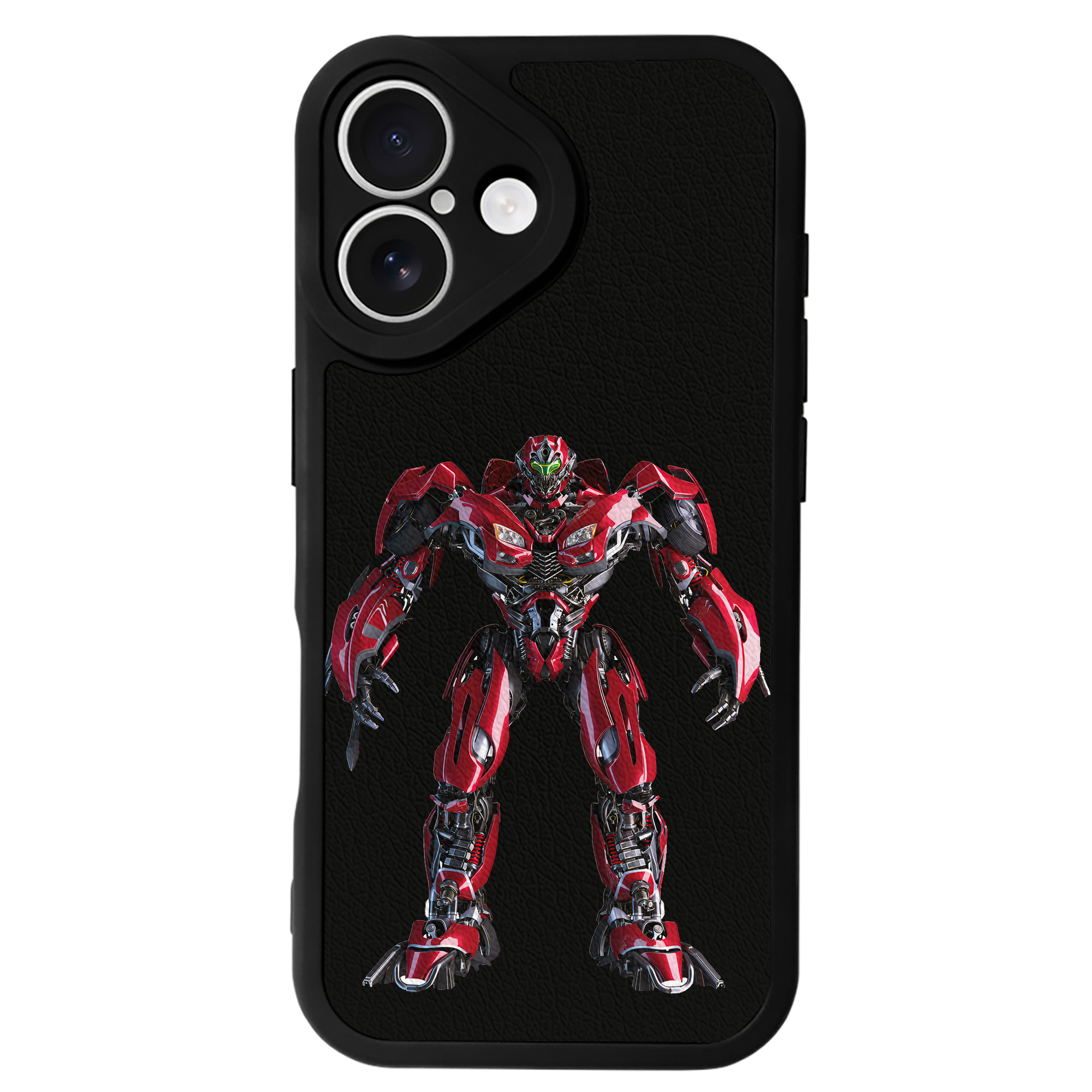 （画像用） Transformers トランスフォーマー 【iPhone 16シリーズ対応】シリコンスマホケース（レザー調） 材質：シリコン